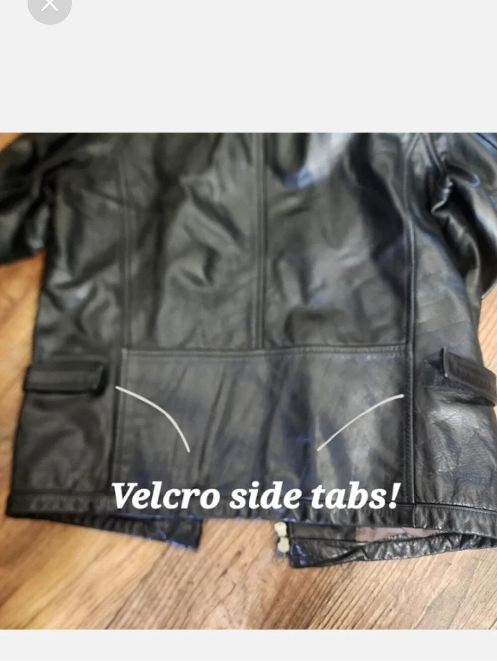 Vintage 90s Banana Republic Made in Korea Heavy Leather Jacket Black - Flawless